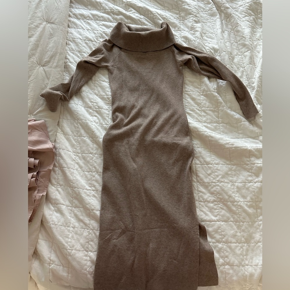 Maternity sweater dress